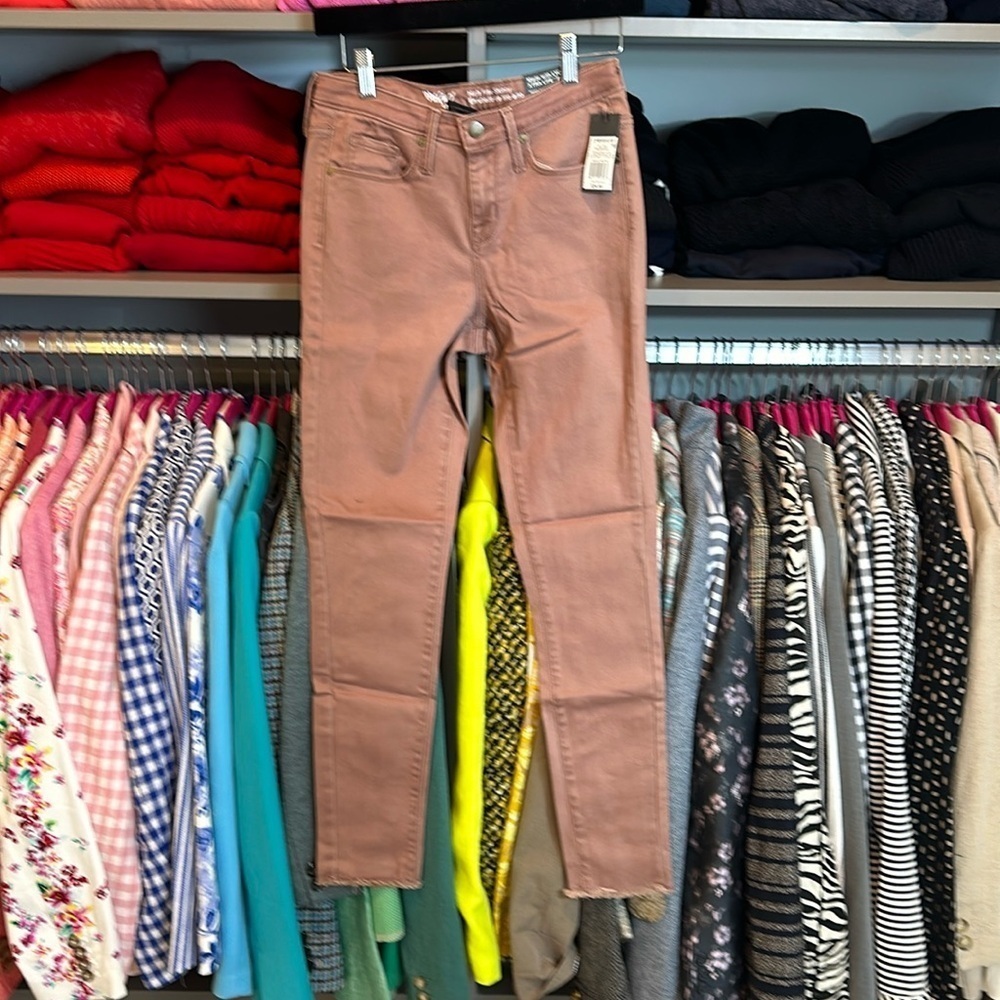 Mossimo Supply Co light brown high rise skinny jeans size 2 NWT
